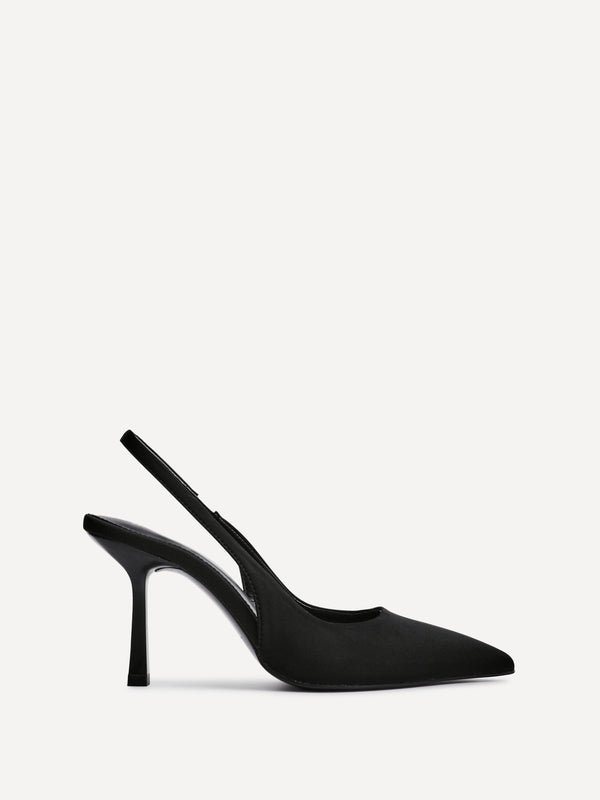Linzi Black Scuba Court Heel
