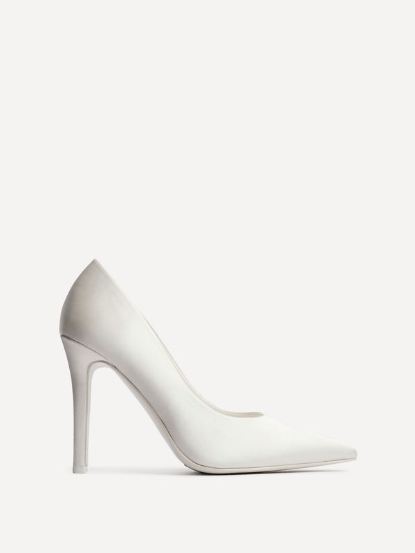 Linzi Bridal Ivory Satin Classic Court Heels