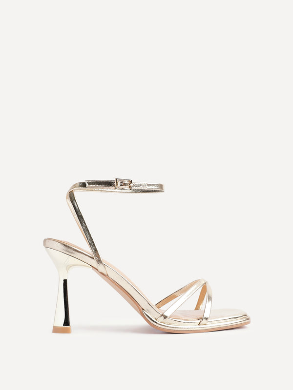 Linzi Gold Crossover Stiletto Heel