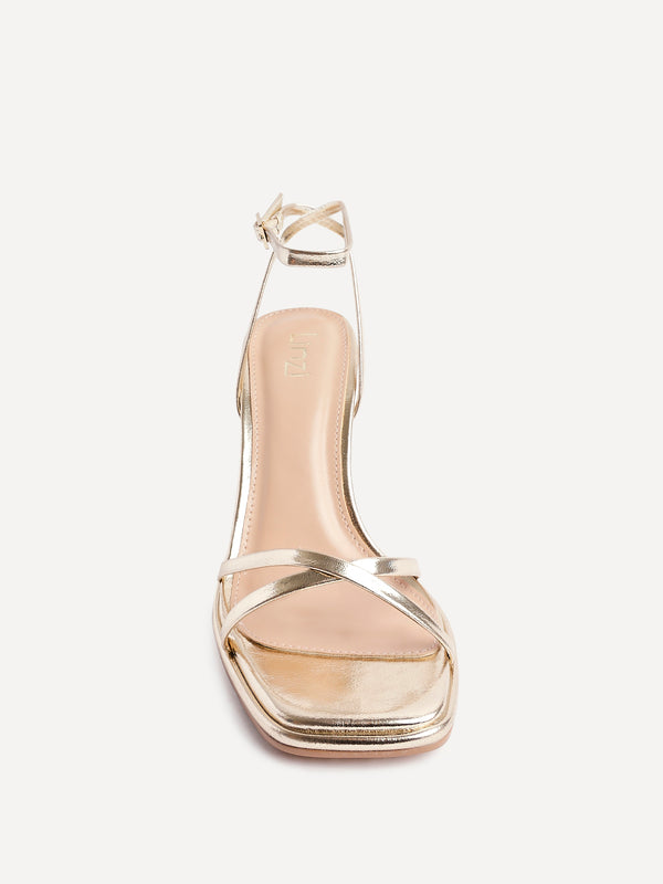 Linzi Gold Crossover Stiletto Heel