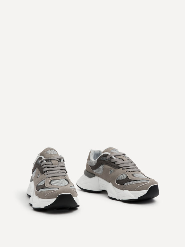 Linzi Grey Two Tone Trainer With Chunky White Sole