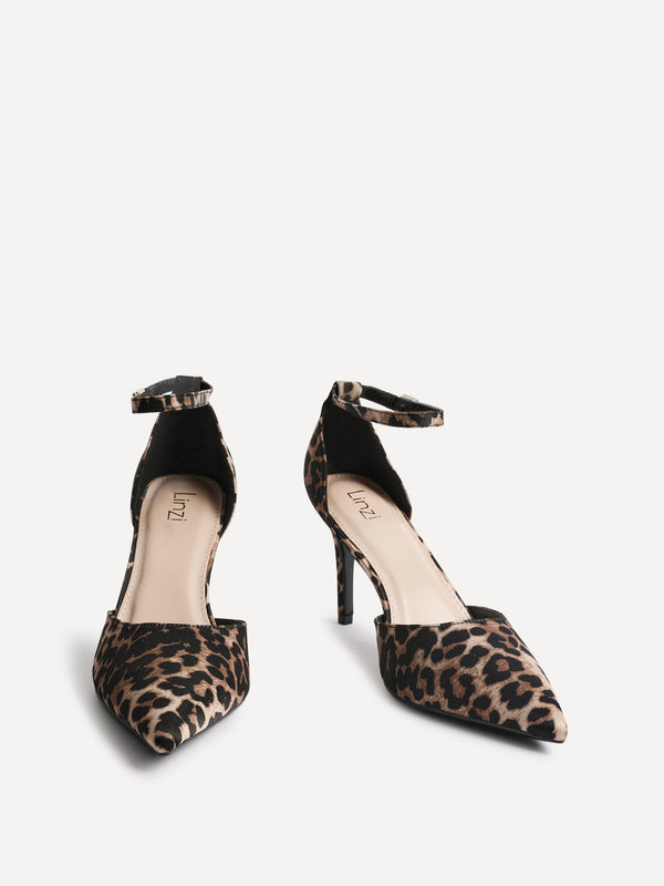 Linzi Leopard Print Classic Stiletto Court Heel