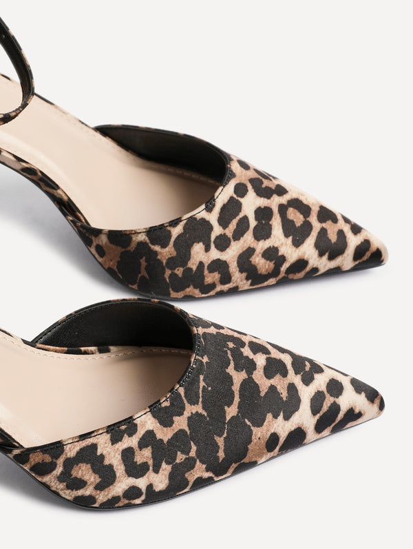 Linzi Leopard Print Classic Stiletto Court Heel