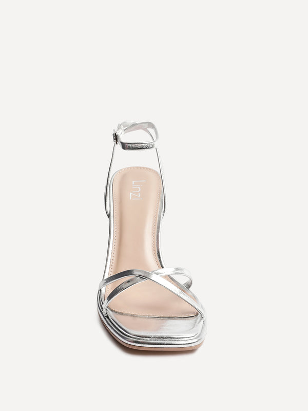 Linzi Silver Crossover Stiletto Heel