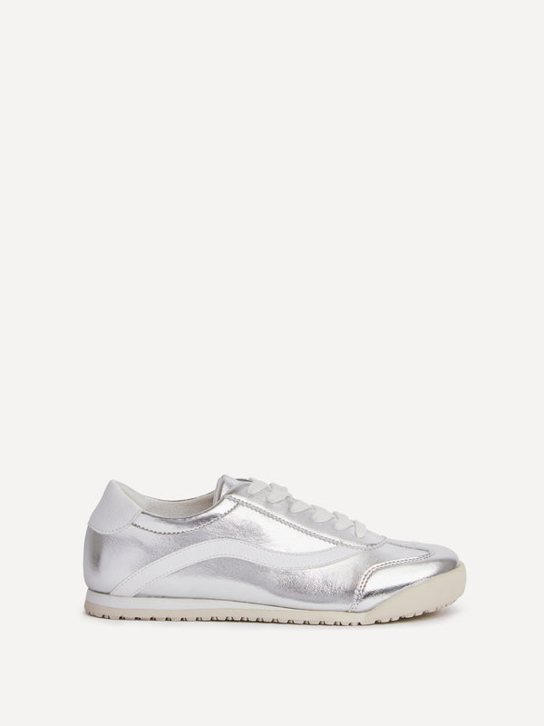 Linzi Silver Retro Style Trainers