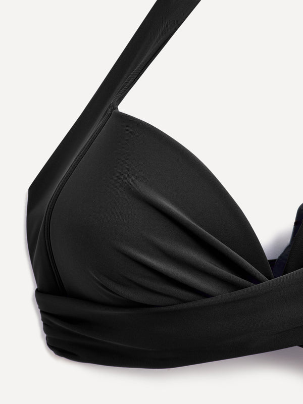 Linzi Linzi Swim Black Moulded Cup High Waisted Bikini