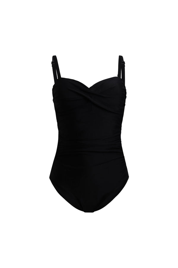 Linzi Linzi Swim Black Soft Cupped Tummy Control Swimsuit With Detachable Straps