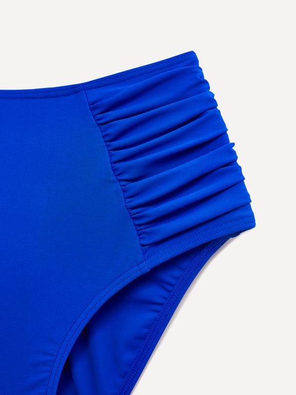 Linzi Linzi Swim Blue Moulded Cup High Waisted Bikini