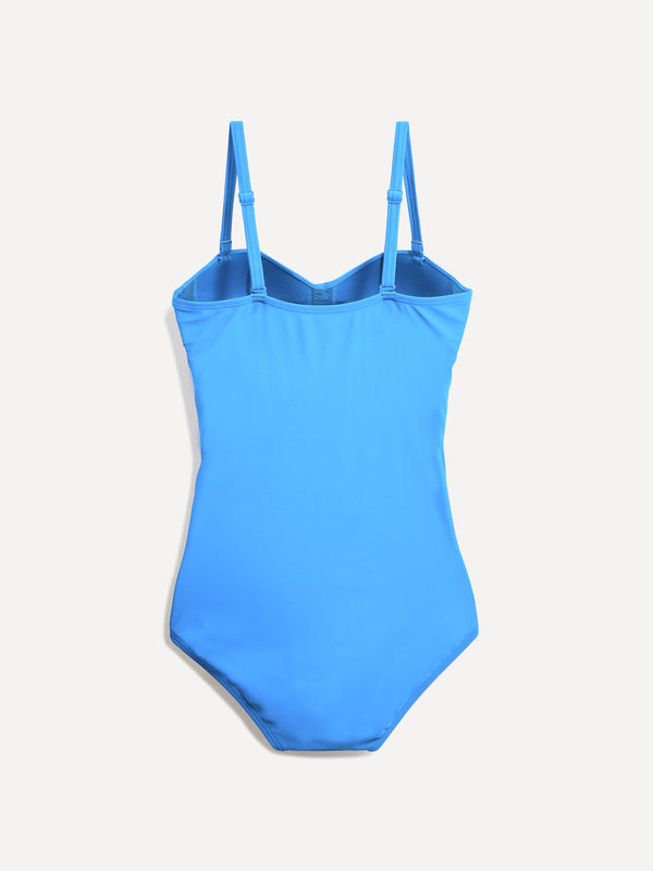 Linzi Linzi Swim Blue Soft Cupped Tummy Control Swimsuit With Detachable Straps
