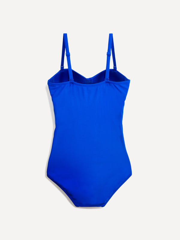Linzi Linzi Swim Blue Soft Cupped Tummy Control Swimsuit With Detachable Straps