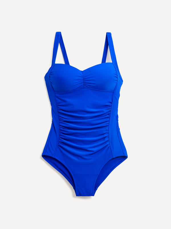 Linzi Linzi Swim Cobalt Blue Tummy Control Ruched Swimsuit