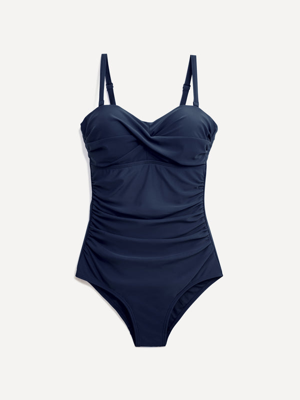 Linzi Linzi Swim Navy Soft Cupped Tummy Control Swimsuit With Detachable Straps