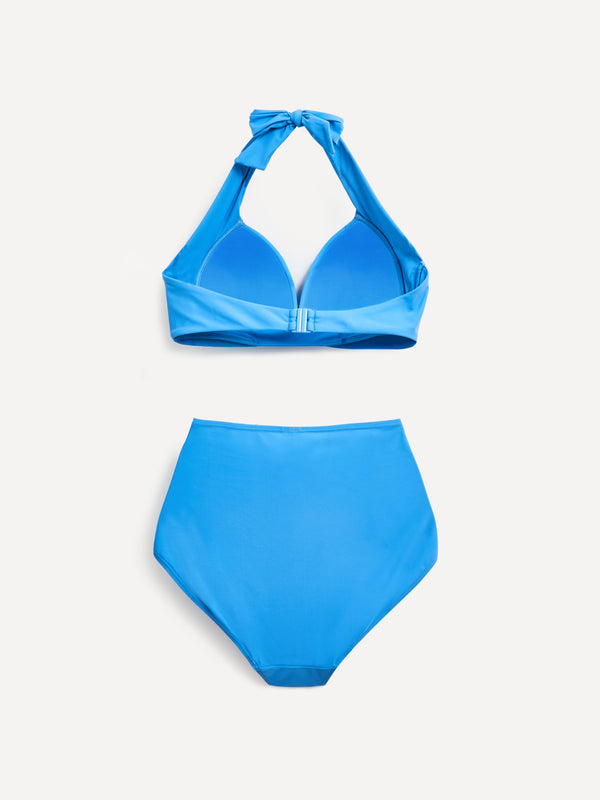Linzi Linzi Swim Pale Blue Moulded Cup High Waisted Bikini