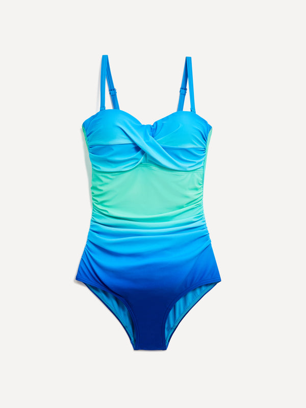 Linzi Linzi Swim Tie Dye Soft Cupped Tummy Control Swimsuit With Detachable Straps