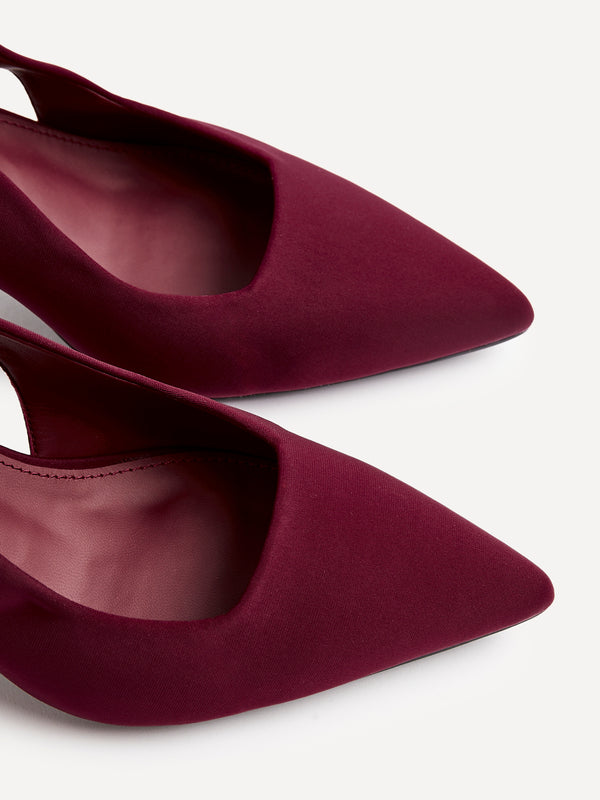 Linzi Wide Fit Leopard Print Sling Back Low Court Heel