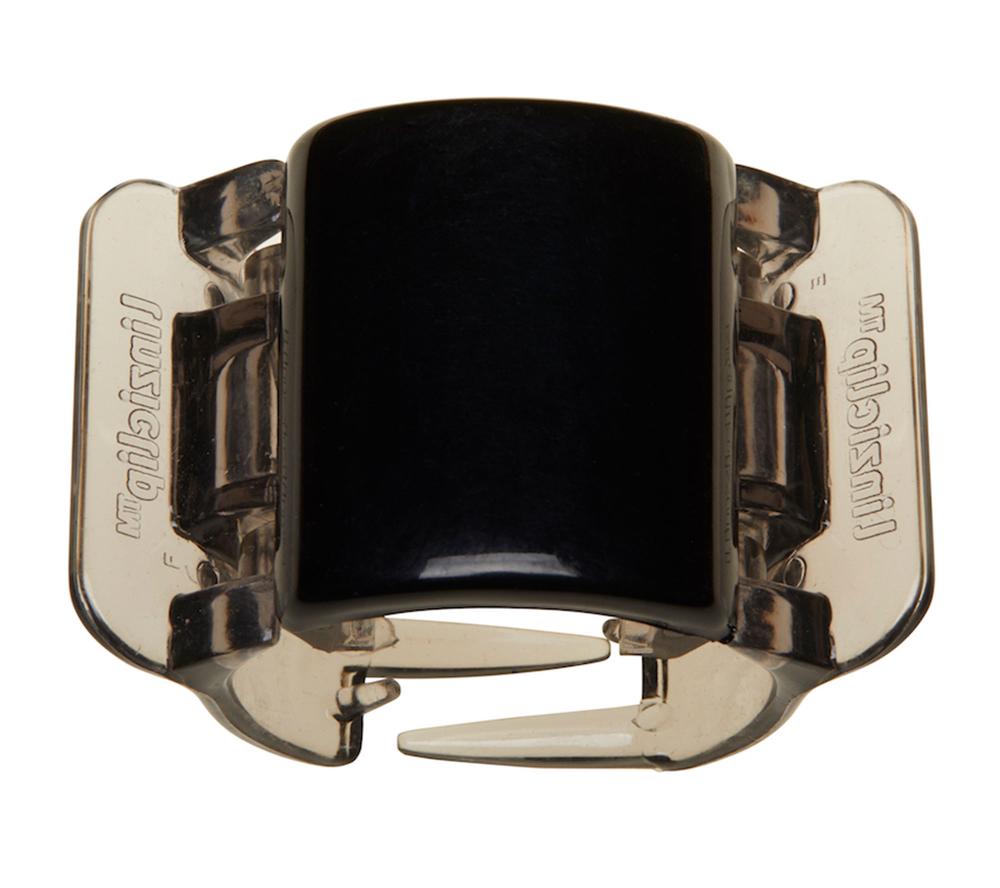 linziclip Black solid centre/clear wings