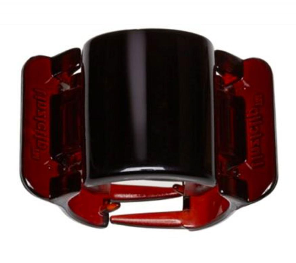 linziclip Black solid centre/tortoiseshell wings