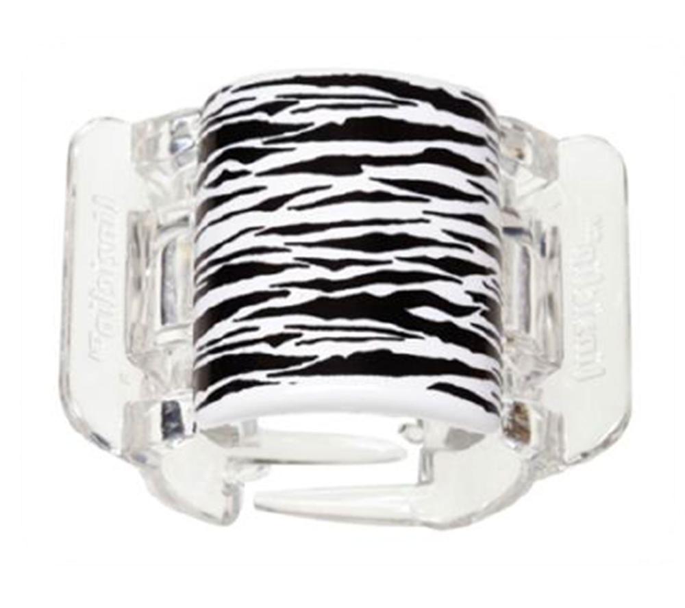 linziclip black / white tiger gloss