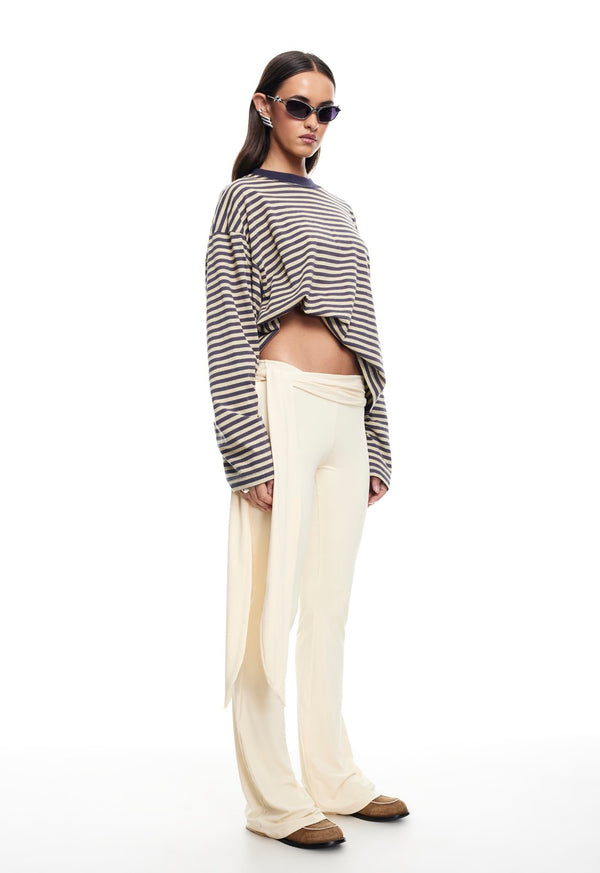 Lioness BLOOM LONG SLEEVE BEIGE STRIPE