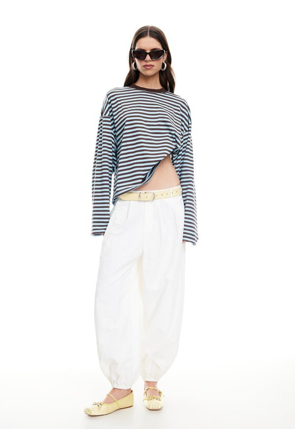 lioness BLOOM LONG SLEEVE CHOCOLATE SEA STRIPE