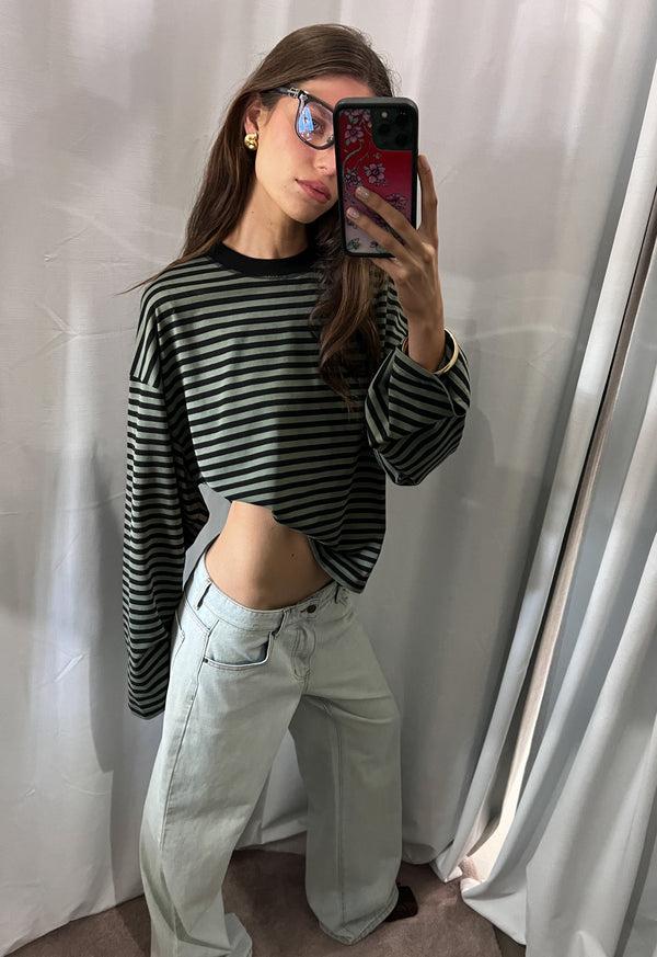 lioness BLOOM LONG SLEEVE FOREST STRIPE