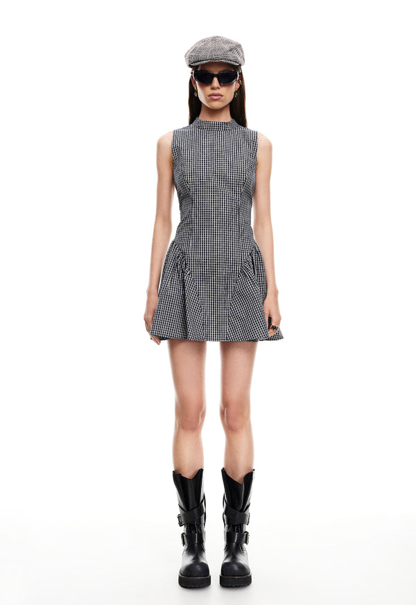 Lioness CHELSEA MINI DRESS NOIR CHECK