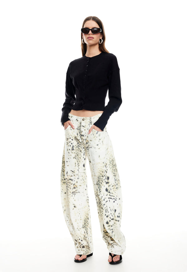 lioness HEAD IN THE CLOUDS CARDIGAN ONYX