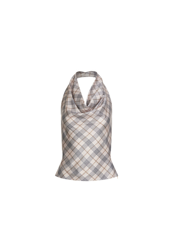 Lioness HERITAGE HALTER BEIGE PLAID