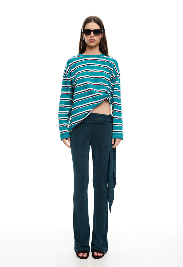 Lioness HORIZON LONG SLEEVE FOREST STRIPE