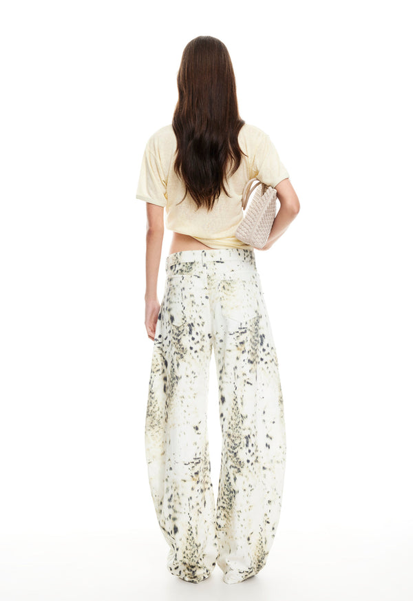 Lioness HORSESHOE JEAN SNOW LEOPARD