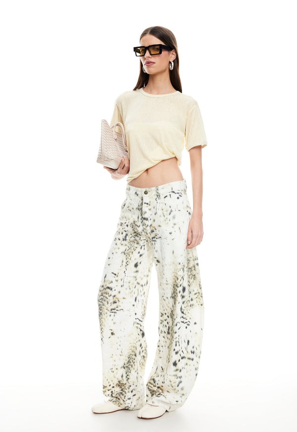 lioness HORSESHOE JEAN SNOW LEOPARD