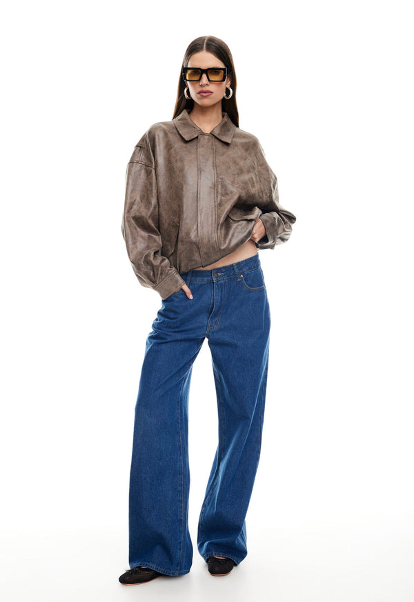 lioness KENNY BOMBER CHOCOLATE