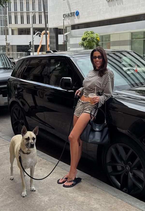 lioness KOURT BLOOMERS BEIGE STRIPE