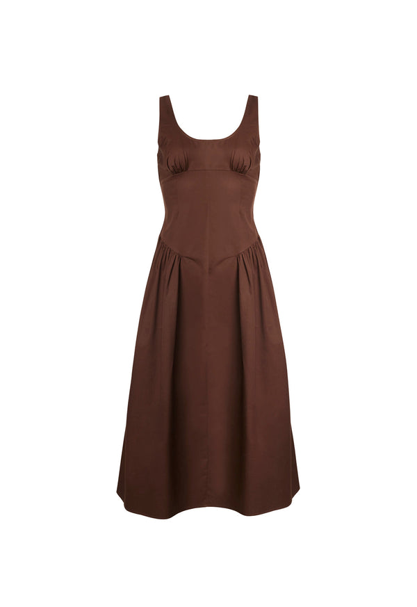 Lioness LUNA ROSA MAXI DRESS CHOCOLATE