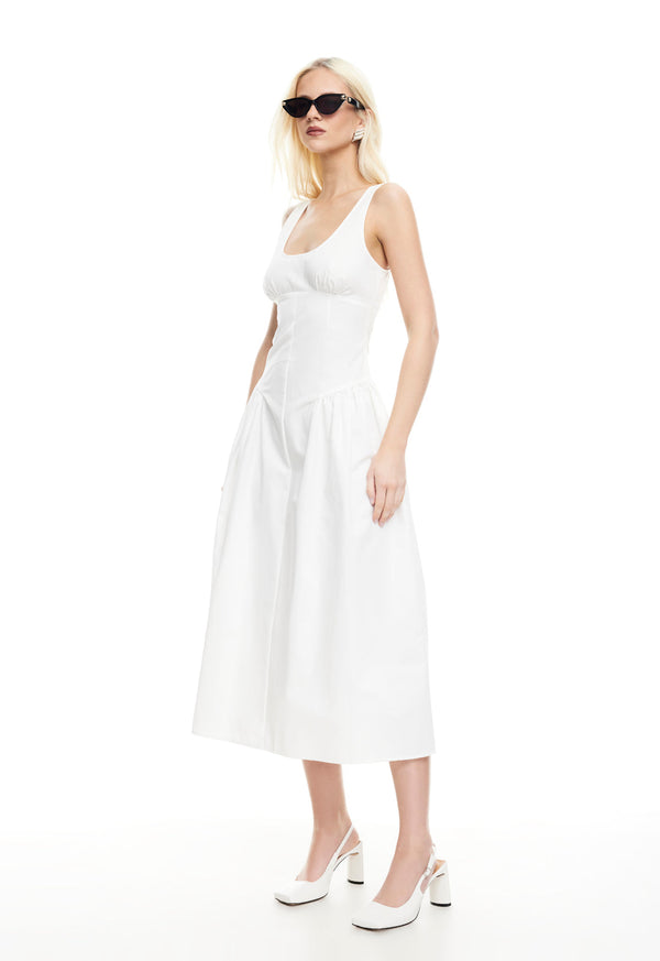 Lioness LUNA ROSA MAXI DRESS PORCELAIN