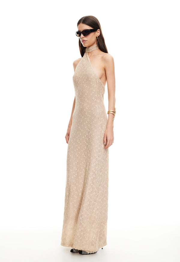 Lioness LUX LACE MAXI TAUPE