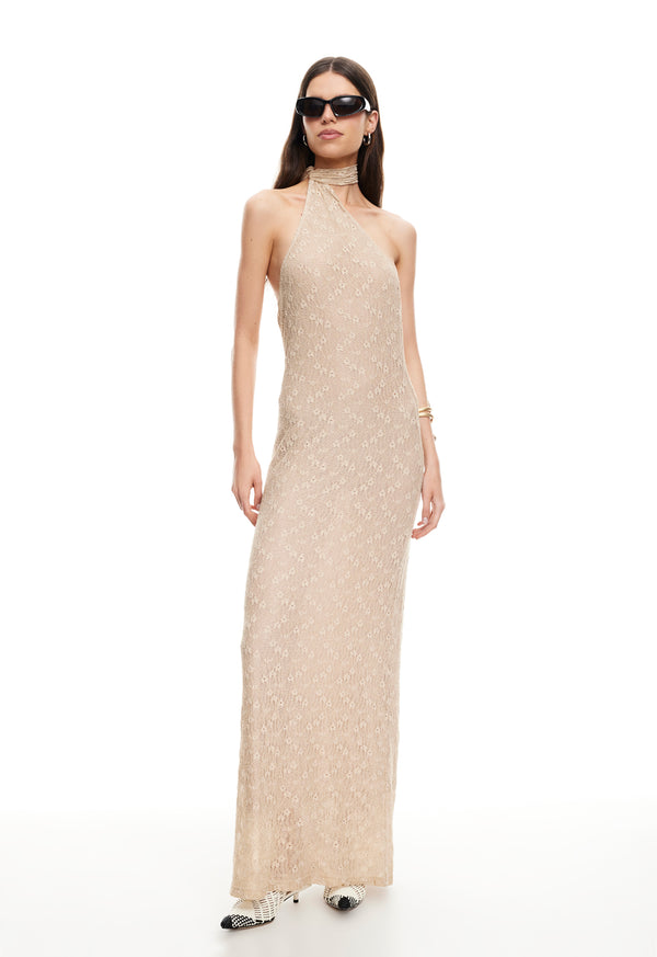 lioness LUX LACE MAXI TAUPE