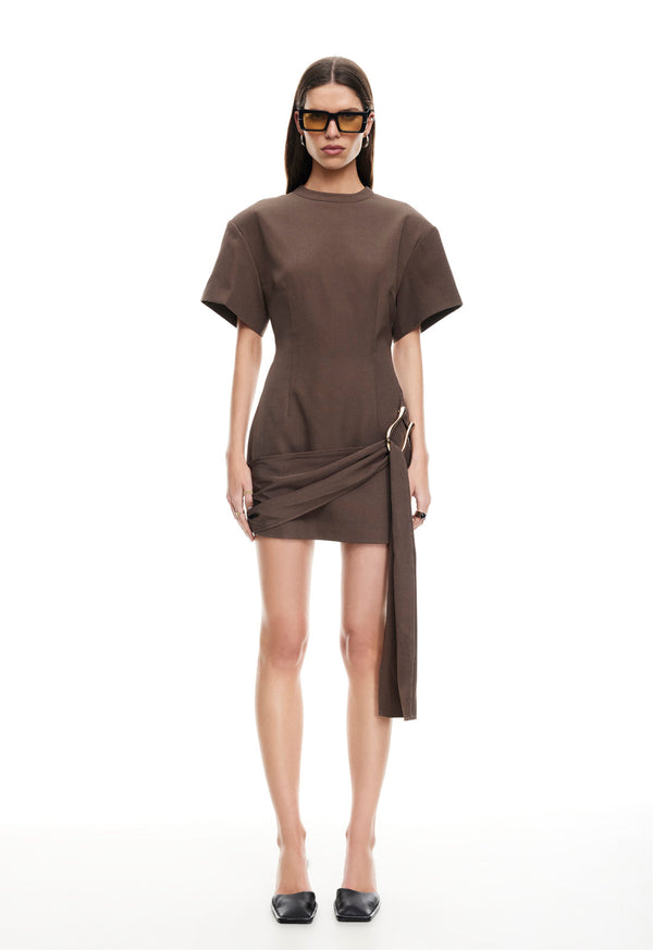 Lioness MARTINI MINI DRESS CHOCOLATE