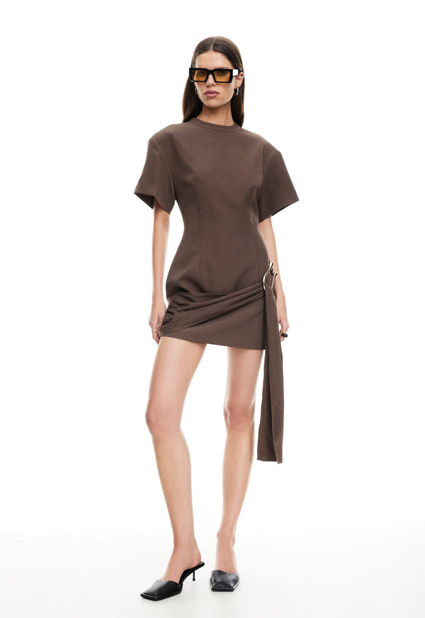 lioness MARTINI MINI DRESS CHOCOLATE