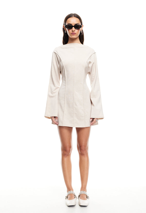 Lioness MARYLIN MINI DRESS BEIGE