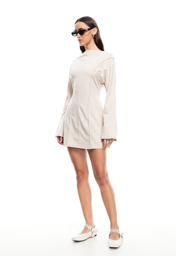 Lioness MARYLIN MINI DRESS BEIGE