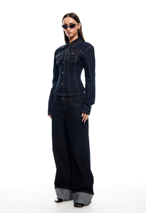 Lioness RIDER DENIM JACKET DARK DENIM