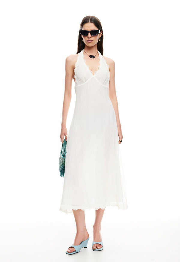 Lioness STARS ALIGN MIDI DRESS CREAM