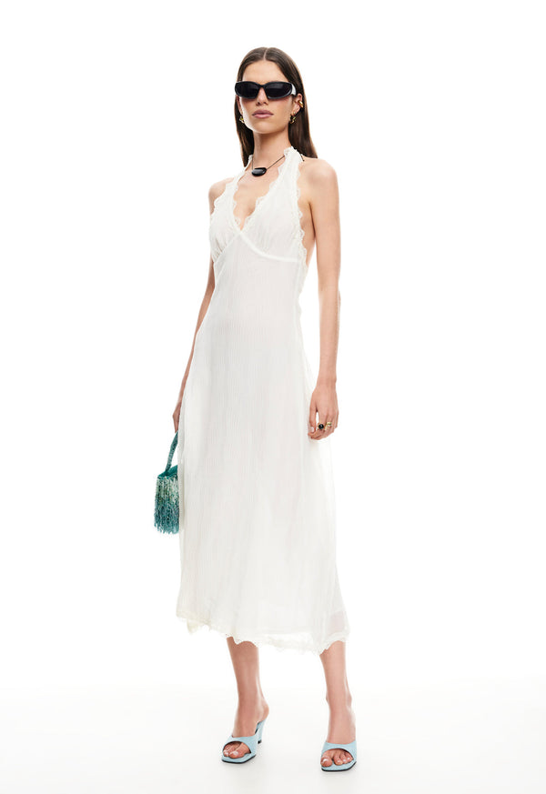 Lioness STARS ALIGN MIDI DRESS CREAM