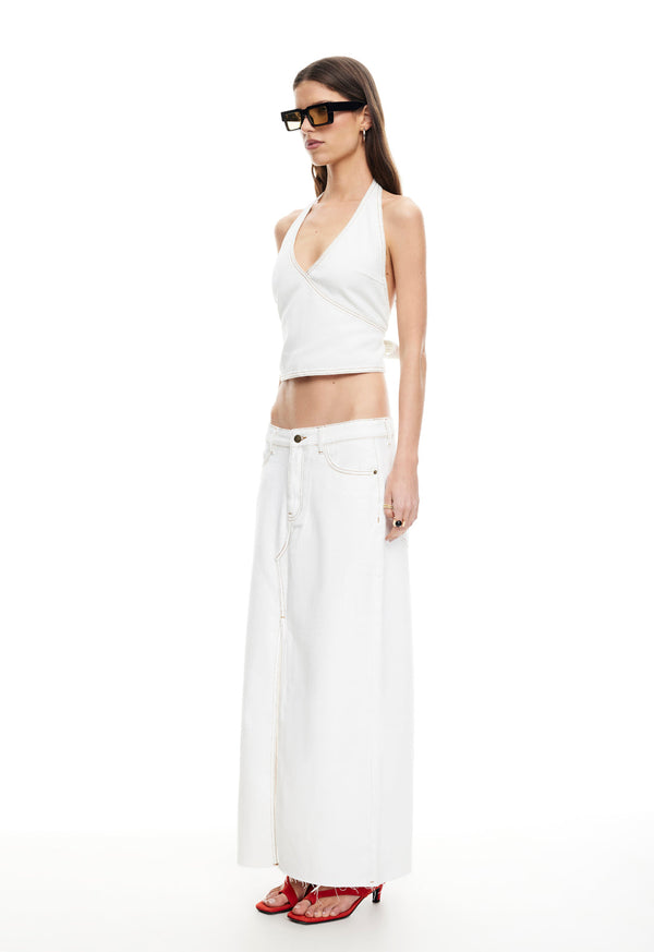 Lioness SUPER SWEET MAXI SKIRT PORCELAIN