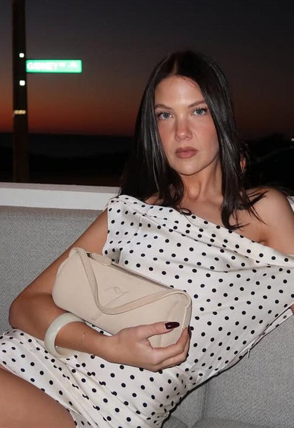 Lioness SWEETHEART MINI DRESS CREAM POLKA