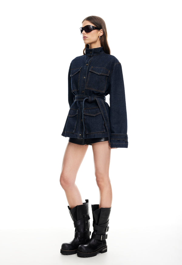 Lioness SWEETNESS OVERSHIRT INDIGO