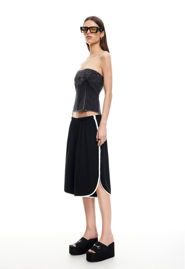 Lioness SWEETNESS STRAPLESS TOP WASHED ONYX