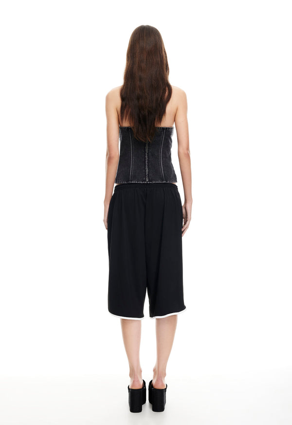 Lioness SWEETNESS STRAPLESS TOP WASHED ONYX