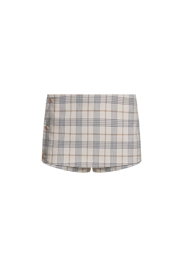 Lioness UNCHARTED SKORT BEIGE PLAID